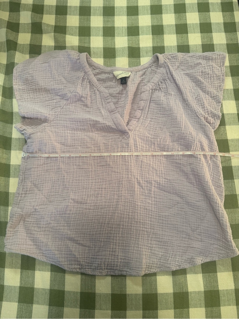 Universal Thread Lavender V-Neck Gauze Top - Picture 10 of 12
